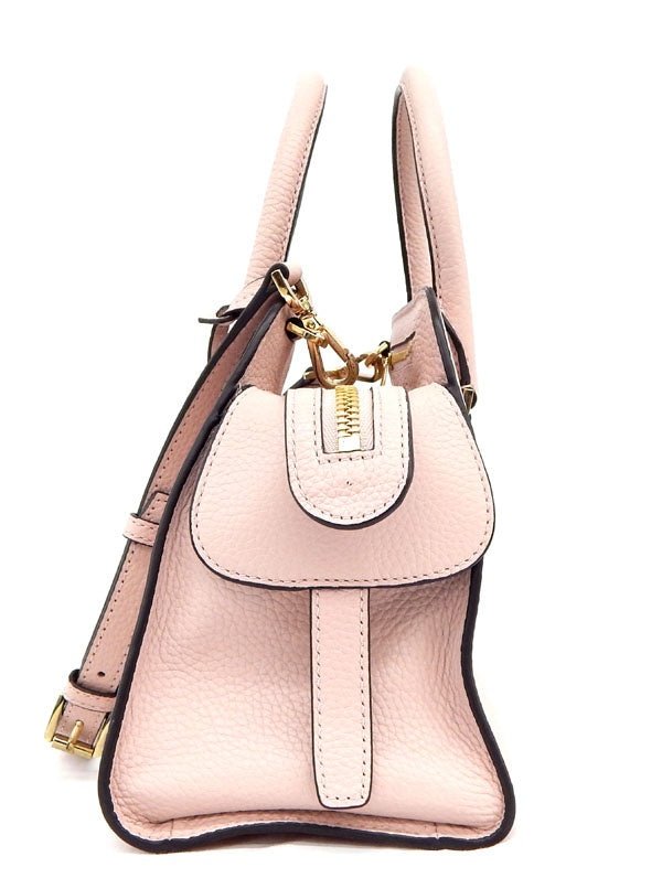 MICHAEL KORS/マイケルコース レザー ハンドバッグ ショルダーストラップ付 ピンク - 安心保証・業界最安値の販売 福助